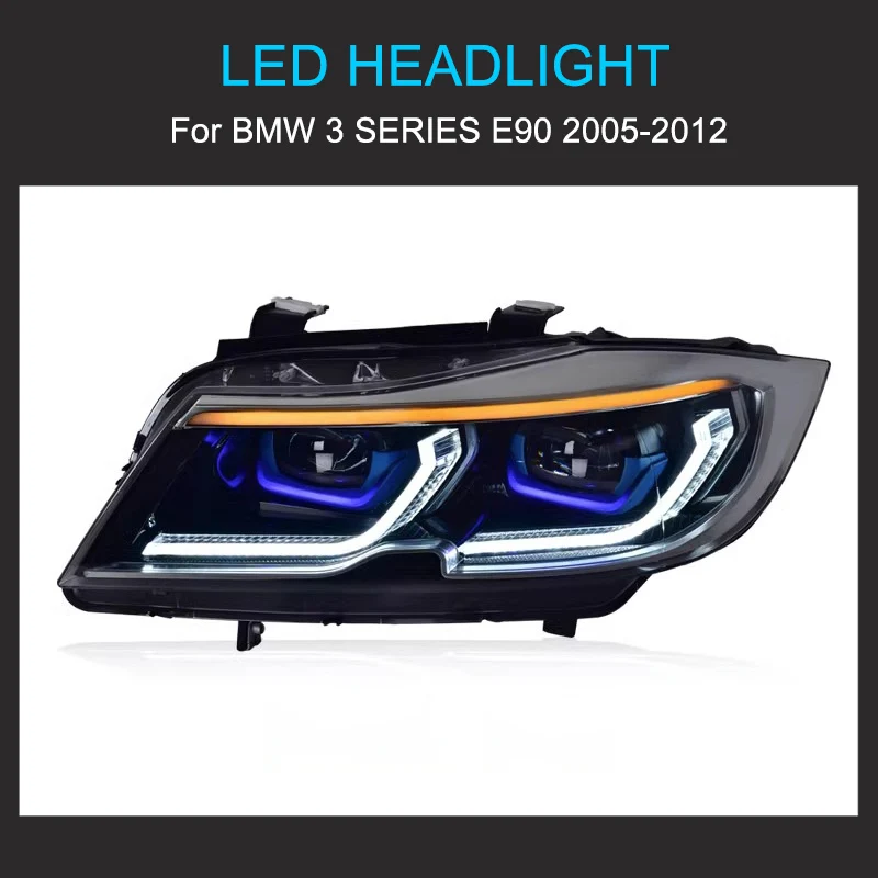 1 Pair LED Headlight Assembly for BMW E90 2005-2012 Headlights Plug and Play with LED DRL Dynamic Turning Front Headlights