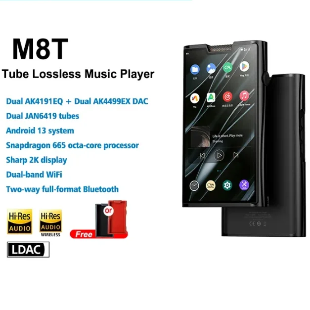 

Shanling M8t Tube Портативный Hi-Fi музыкальный плеер Android Mp3 Walkman высокого разрешения Dual 4191eq Двойные чипы 4499exdac