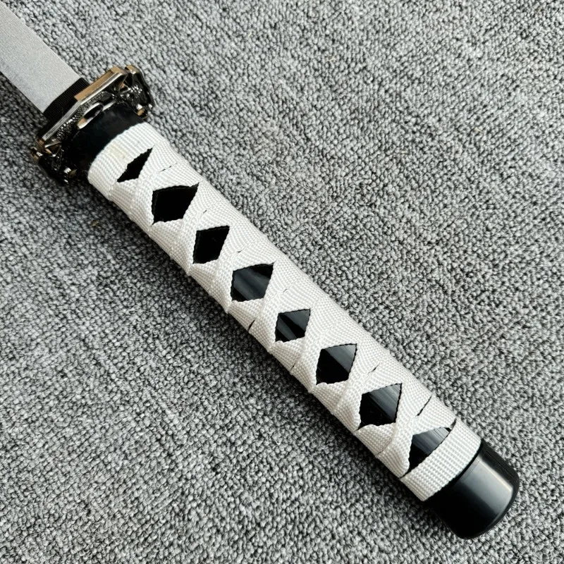 100 cm/33.37in Middeleeuwse Cosplay Zwaarden Wit Model Props Anime Katana Met Schede Randapparatuur Training Display Outdoor Speelgoed Geschenken