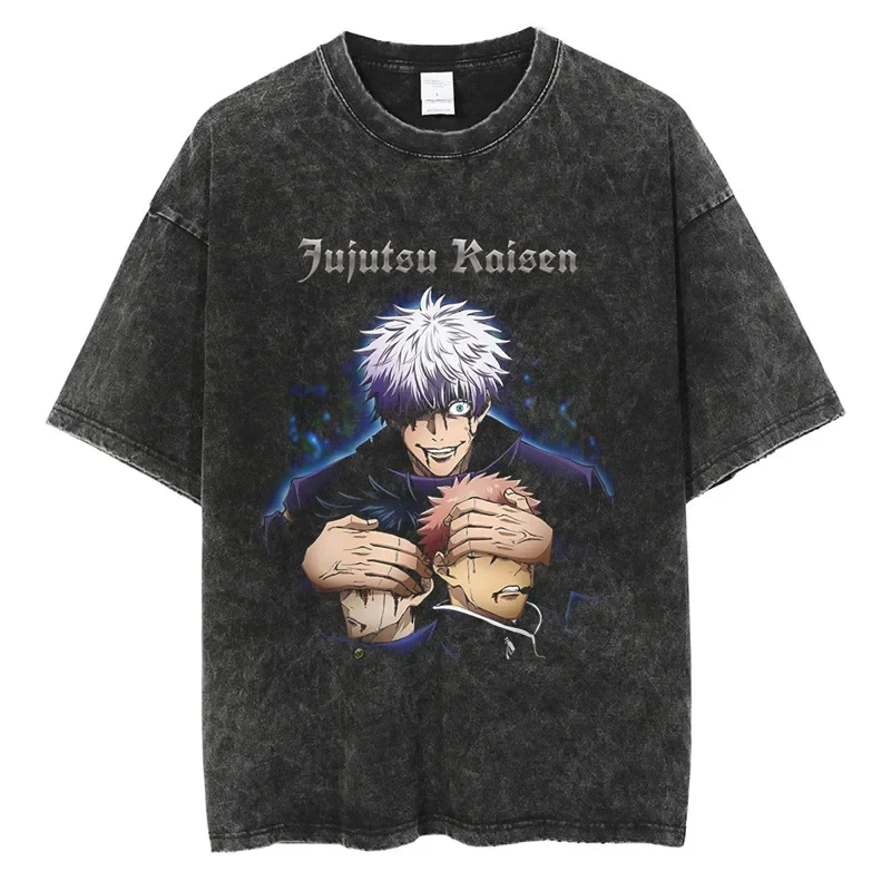 

Attack on Titan Eren Yeager 2026 Summer Men Women Cotton T Shirt Vintage Washed Oversized Streetwear Freedom Anime
