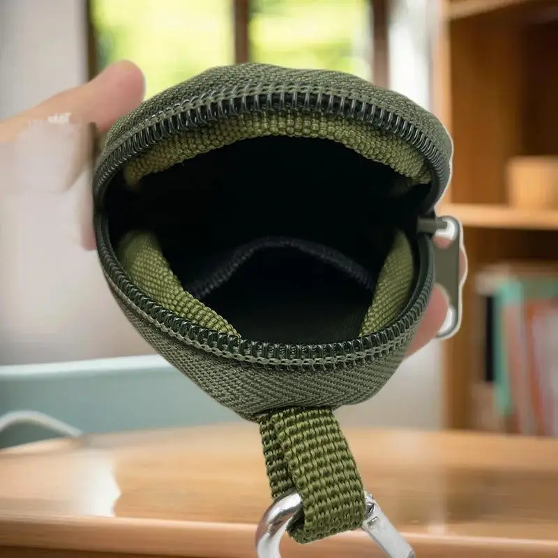 [E] 1PC Tactical EDC Pouch Key Wallet Holder Men Coin Purses Pouch Bag Keychain Zipper Pocket Outdoor Key Bag