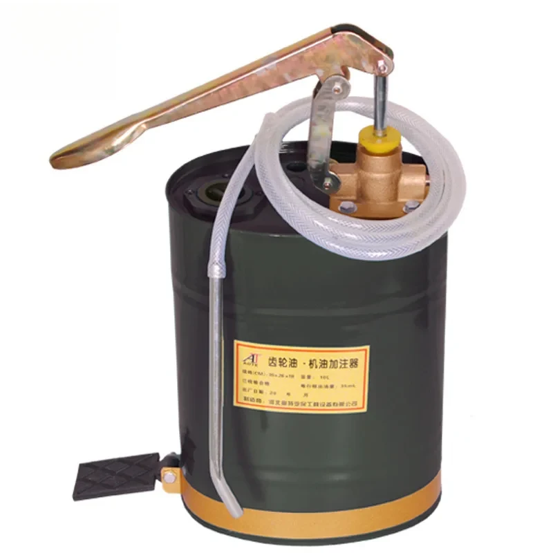 

-operated hand transmission pump manual gear oil filler oiler