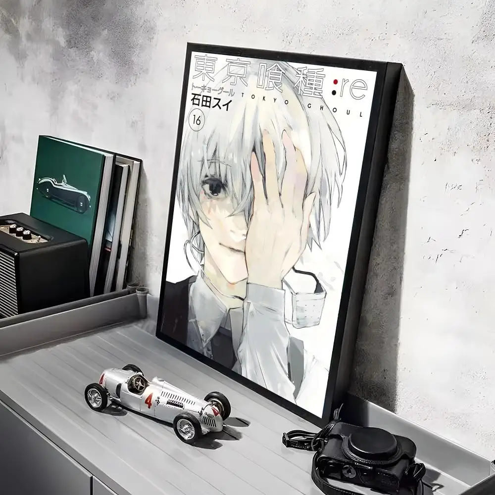 T-Tokyo Ghoul Anime-Poster-Aufkleber, HD-Gemälde, selbstklebende Kunst für Schlafzimmer, Wohnzimmer, Heimdekoration, moderne Wandaufkleber, Geschenk – Detail 11