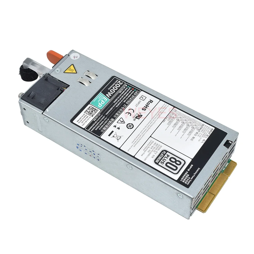 Imagem -04 - Fonte de Alimentação de Comutação Psu 2000w D2000e-s2 0xyk93 Xyk93 Dell R840 R940 R740xd T640 Servidor Epp Comutação Dps2000eb-2 a Bem Testado