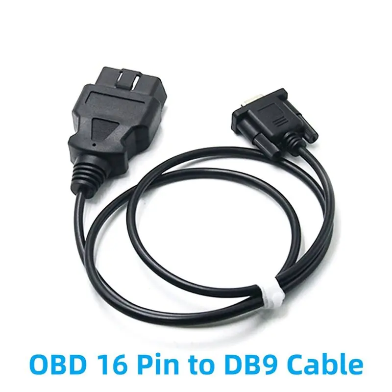 CYL-2X J1962 12V 24V OBD Cable 100CM 16 Pin Male To DB9 Female VGA D-Sub 9 Pin OBDII Adapter RS232 Serial Port Line OBD2
