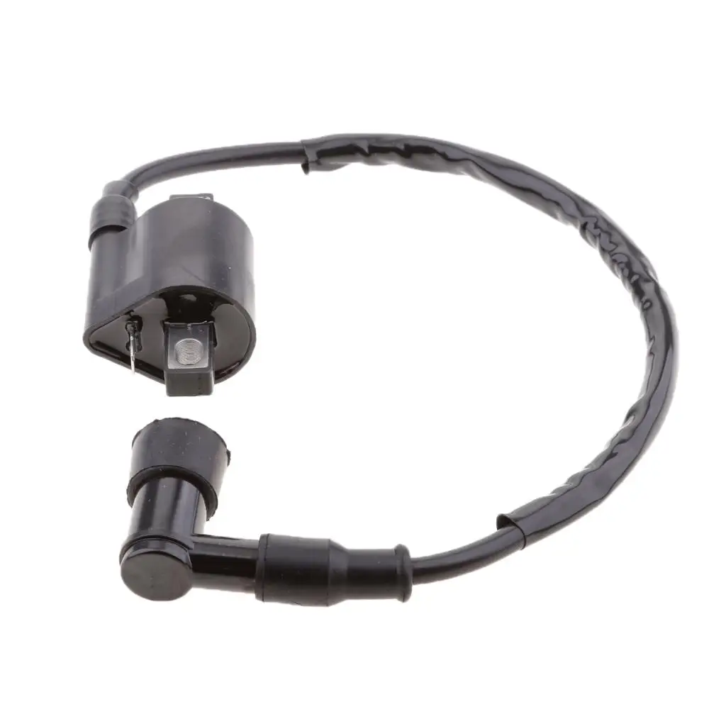 ATV Ignition Coil High Efficiency Black Moto Ignition Cable Replacement for Yamaha YFM200 Moto-4 1985-1989