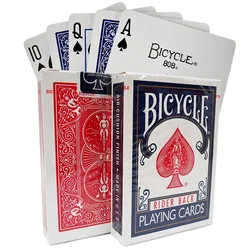 Wersja międzynarodowa Karty do gry Bicycle Rider Back Niebieski/Czerwony Regularny Standard Deck Gry karciane Karciane Magiczna sztuczka Magowie Rekwizyt