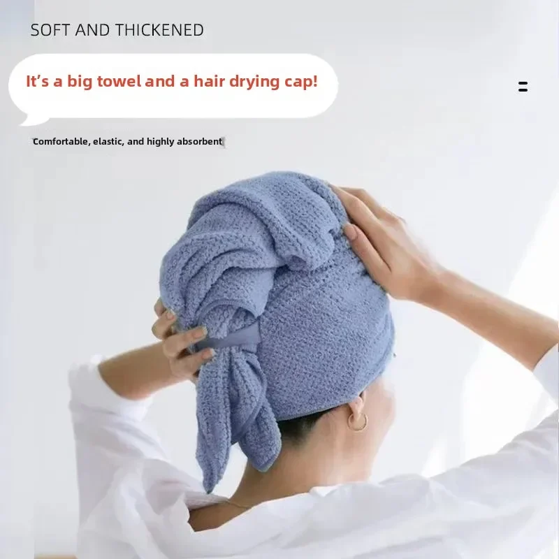 Thickened Pineapple Pattern Dry Hair Cap Towel Head Wrap for Women Quick Dry Bath Cap Hair Drying Towel Adult Popular Style