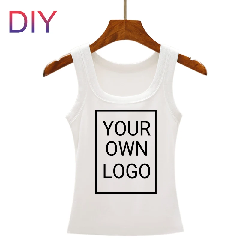 Aanpassen Patroon DIY Foto Vrouwen Koreaanse Tank Tops Draad Casual Straat Vest Hip Hop Mouwloze Kleding Zomer Y2K Vrouw Vesten