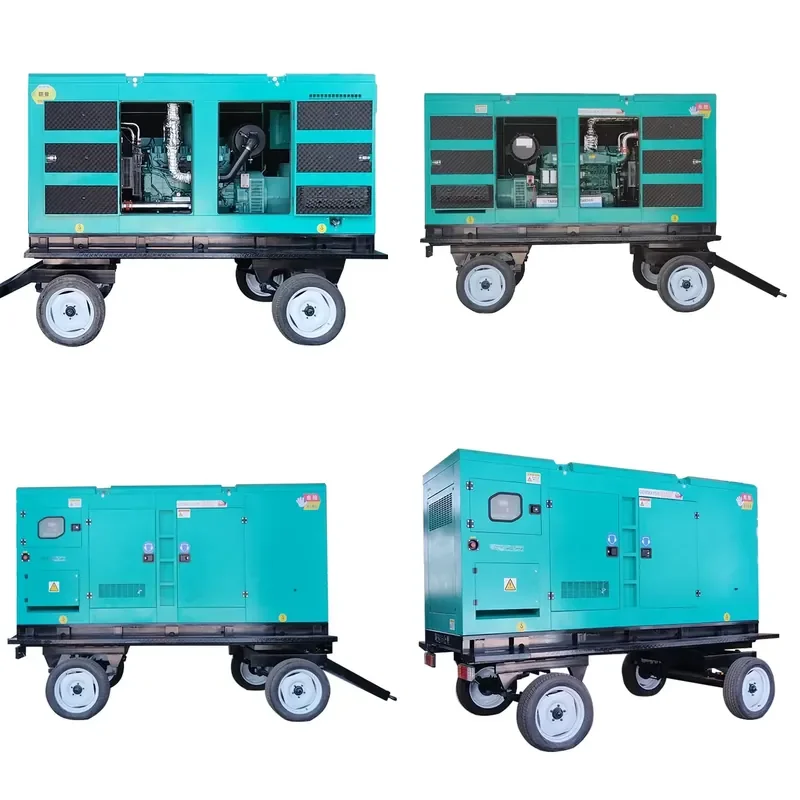 Backup Power Supply 200kva 300kw 400kw 500kva Weichai Yuchai Shangchai Mobile Trailer Type Silent Generator Set