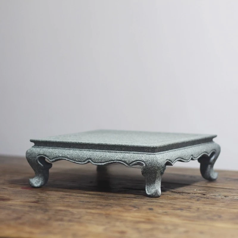 

Large square bluestone base handmade retro high-end handicraft ornament