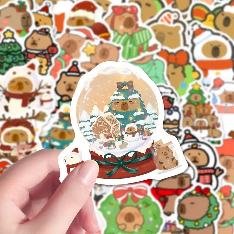 10/30/50pcs Christmas Kabibala stickers waterproof diy cute cartoon cream decor