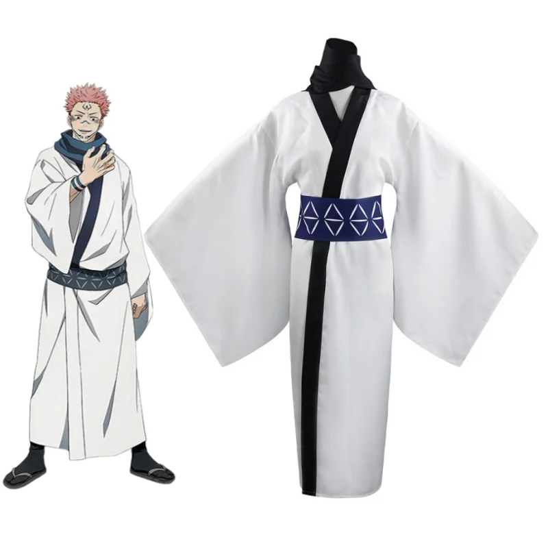 Anime Jujutsu Kaisen Cosplay Ryomen Sukuna jednolite Halloween zestaw męskie kimono kostiumy wydajnościowe męskie