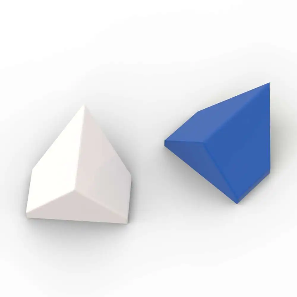 

MOC 10 шт. часть кирпичей 3049 наклон 45 2x1 двойной синий набор строительных блоков перевернутый с нижней пластиной дом частица головоломка игрушка подарок ребенку