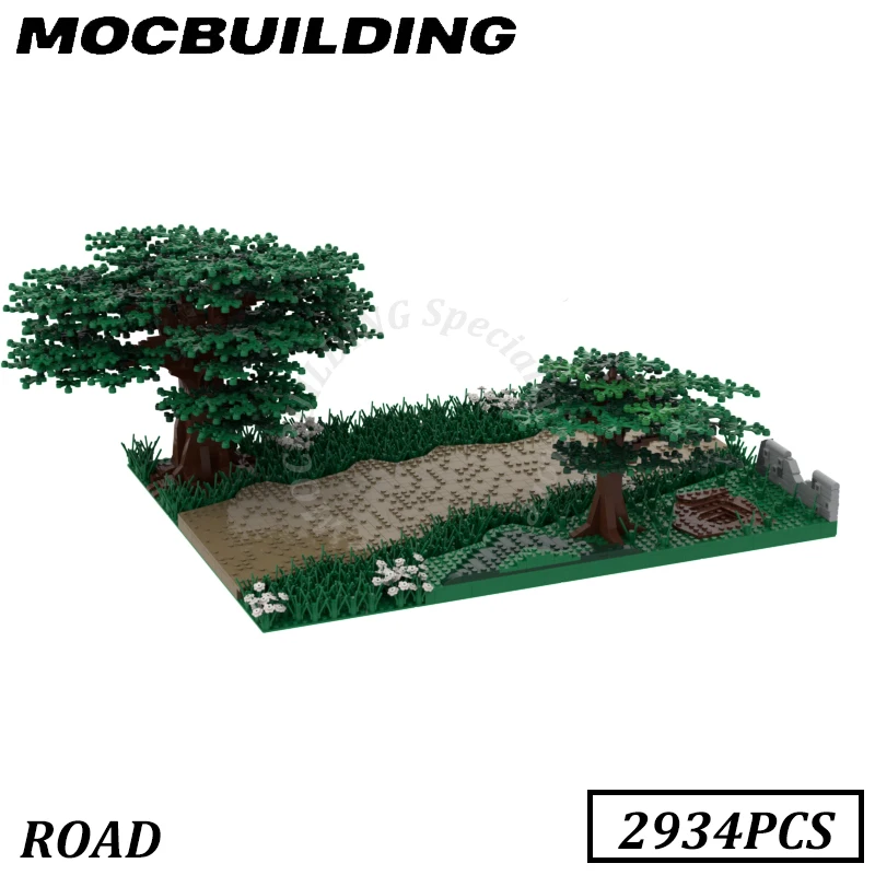 Road Model MOC Building Blocks Bricks Display Construction Toys Birthday Gifts Present