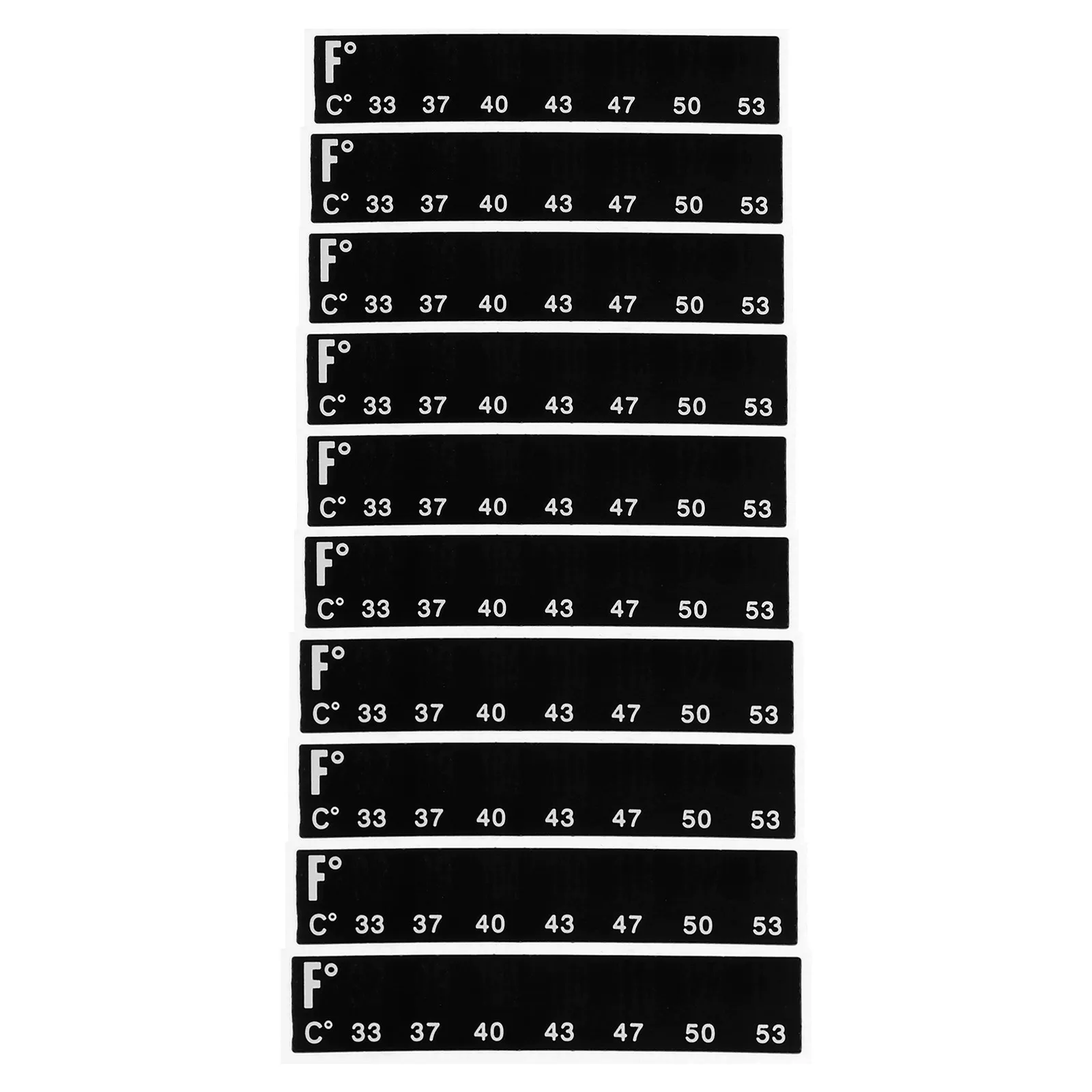 10Pcs Clear Readable Liquid Crystal Temperature Strip Adhesive Sticker for Bread Fermentation Home Brewing Wine Beer Fish Tank