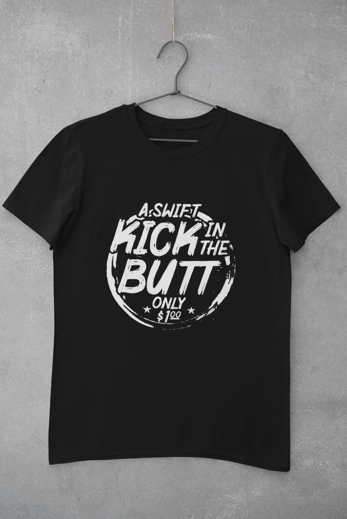 Martial Arts T Shirt Taekwondo Kickboxing Teacher A Swift Kick In The Butt