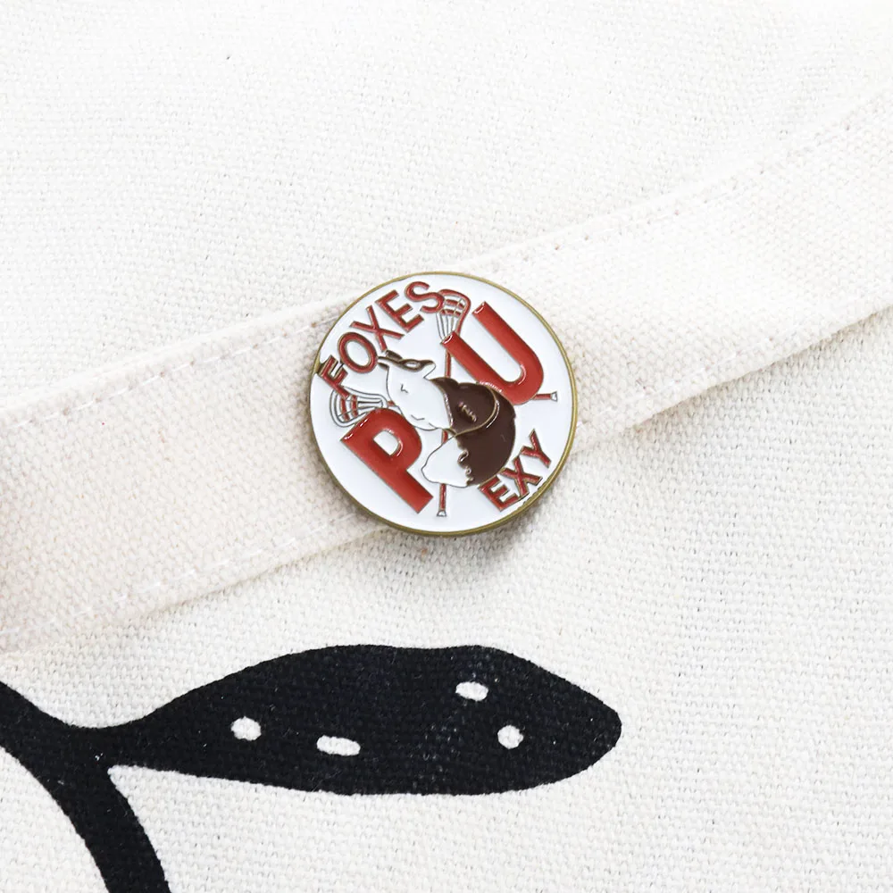 Palmetto State Stickball PSU Foxes exy goalie bestie girl young athletes players Lapel Pin Jewelry Decorate