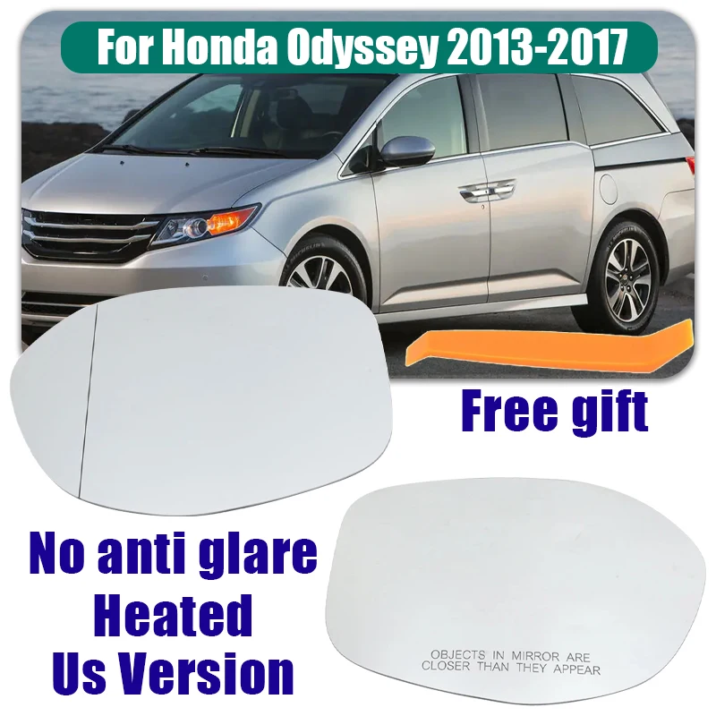

Glass rear view mirror with heating, left and right rear view mirror with For Honda Odyssey 2013 2014 2015 2016 2017 Us Version