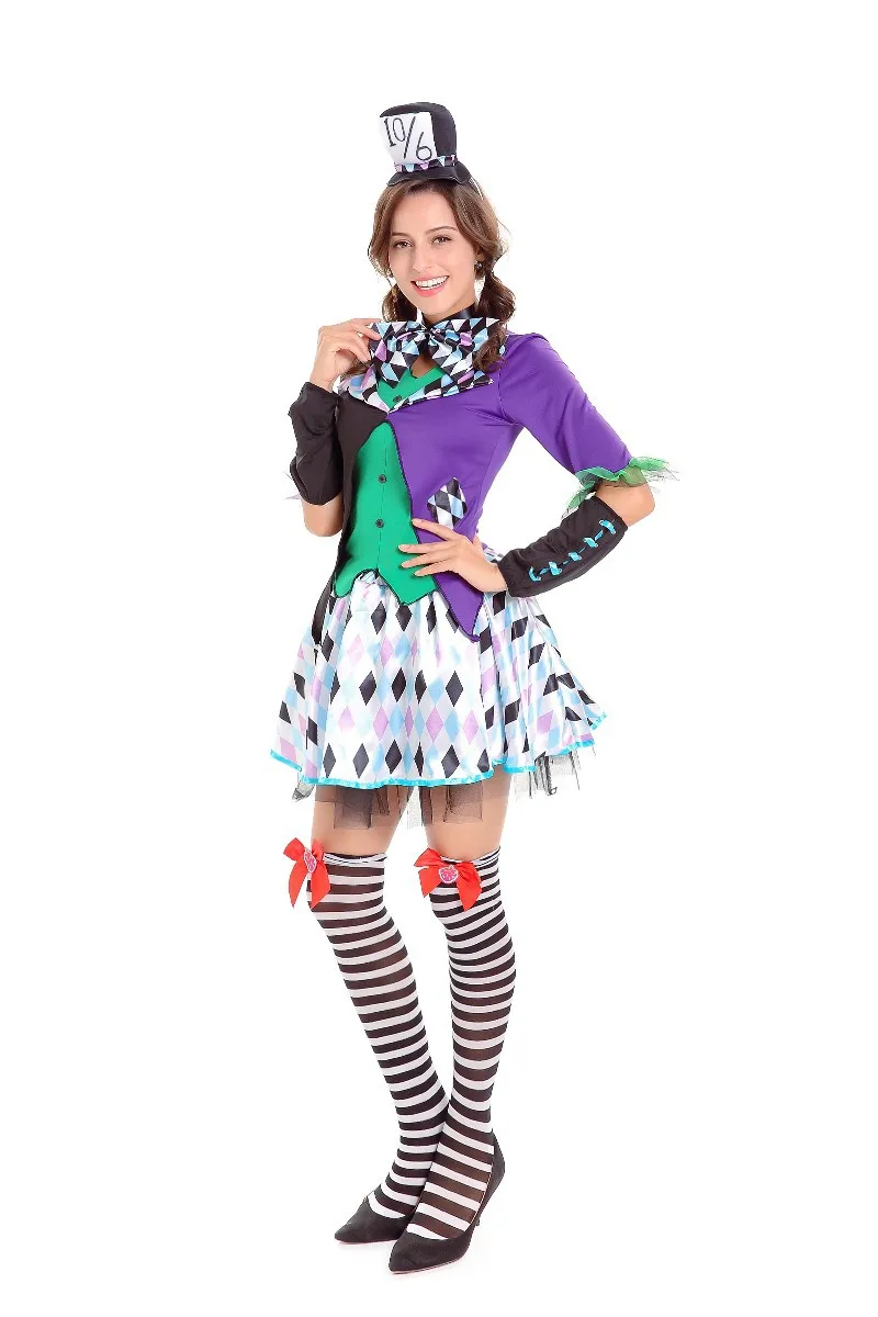 Halloween-Kostüme für Frauen Mad Hatter Cosplay Kostüme