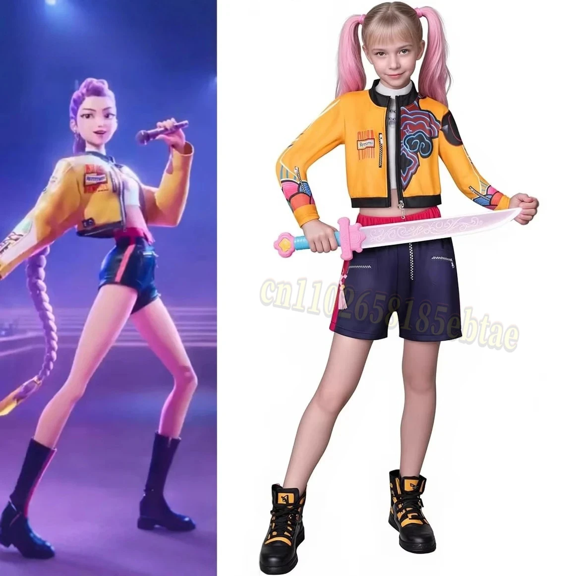 

Anime Kpop Demon Hunters Cosplay Costumes for Girls Zoey Mira Rumi Fantasy Roleplay Outfits Kpop Halloween Carnival Party Suits