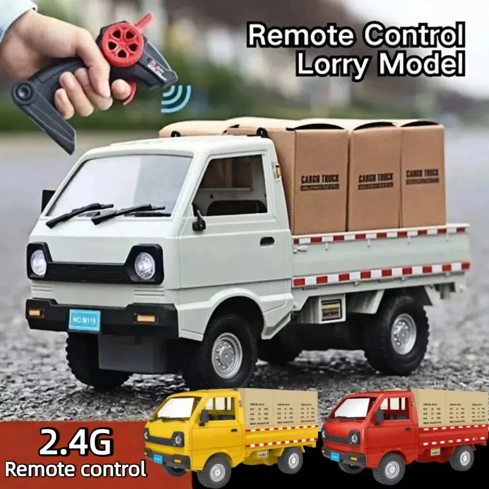 

New 1:10 Remote Control Truck 2.4GHz Micro Truck Remote Control Van All-Terrain with Cargo Box Remote Control Car Indoor Play