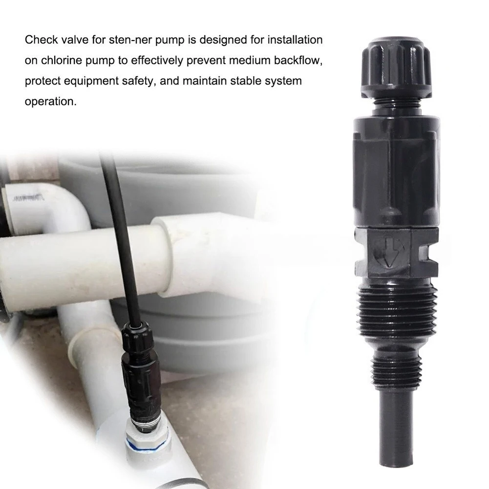 Replacement Check Valve For Stenner S420 S128 S10P Peristaltic Pumps: Anti-Backflow 1/4 Inch Pool Equipment Parts