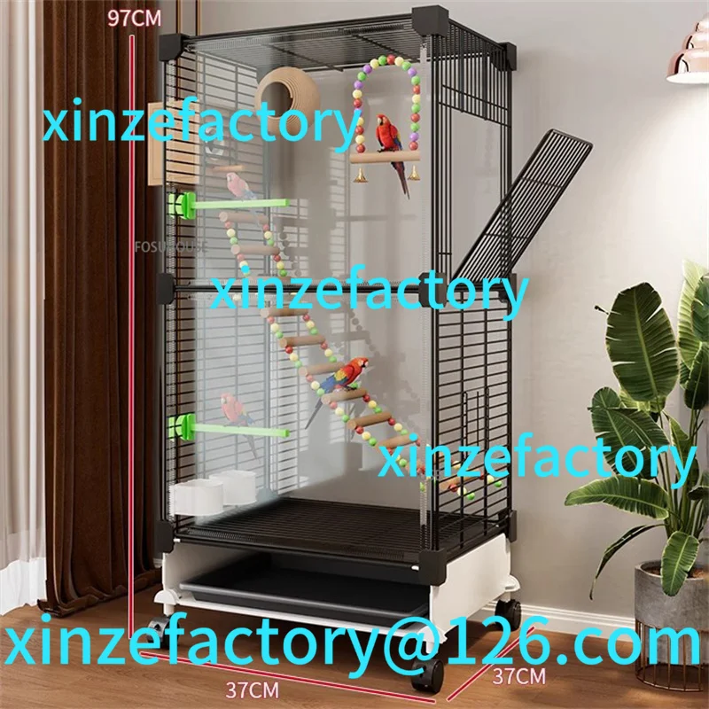 Customizable Transparent Bird Large Parrot Cage Household Pigeon Starling