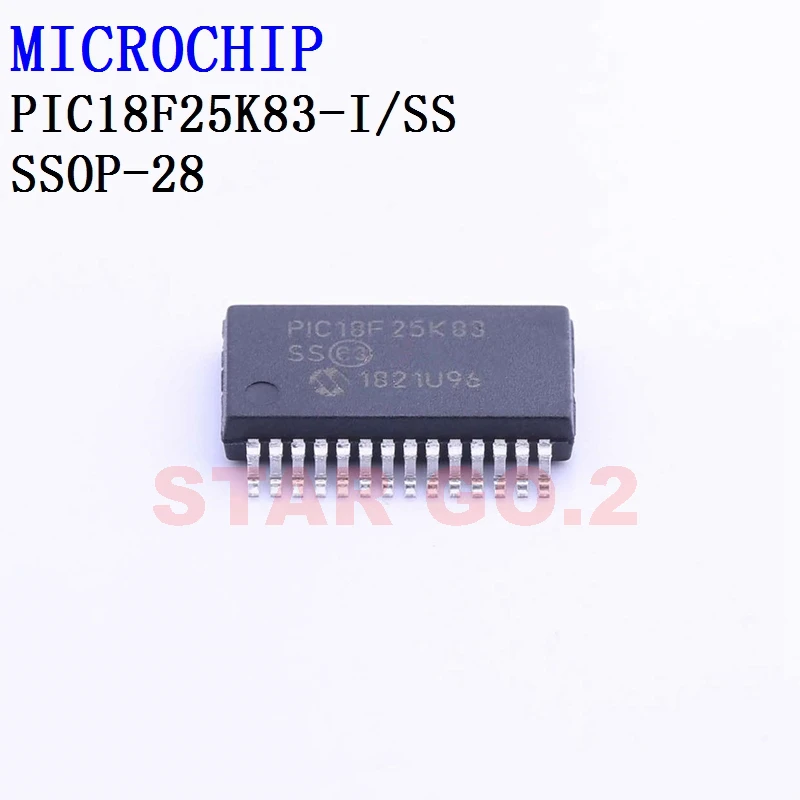 5PCSx PIC18F25K83-I/SS SSOP-28 MICROCHIP Microcontroller