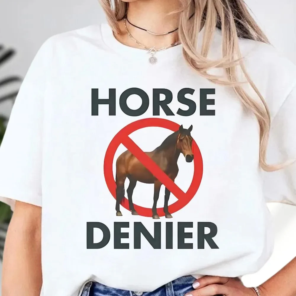 Horse Meme Shirt, Horse Denier Shirt, Conspiracy Shirt, Weirdcore Shirt, Ironic Shirt, Cringey Shirt, Cursed Tee, Horse Shirt