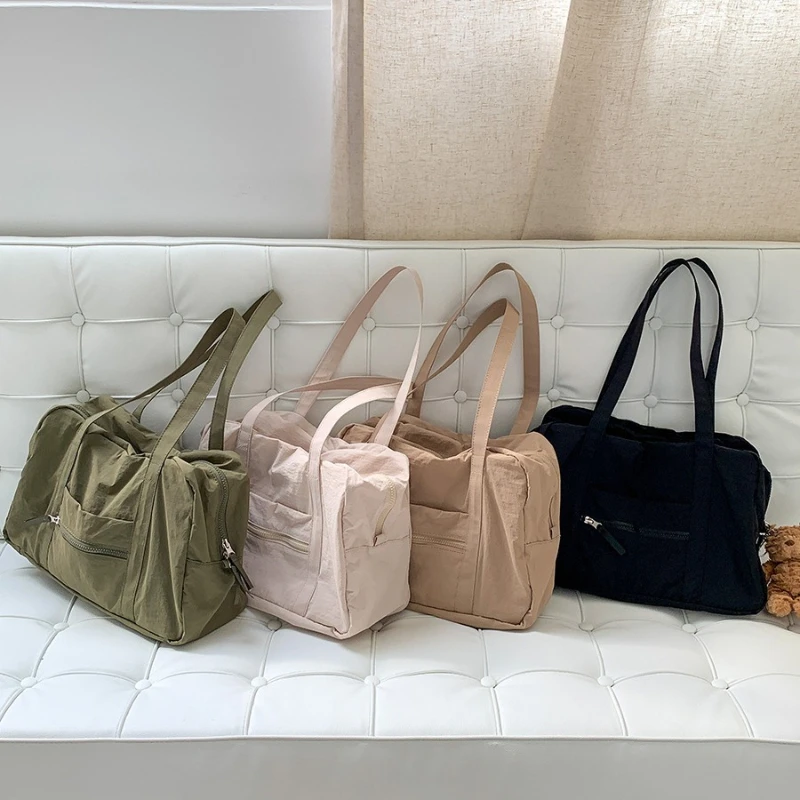 Versatile Wearresistant Shoulder Bag High Quality Leisure Simple Short Distance Travel Bag Large Capacity Commuting Tote Bag