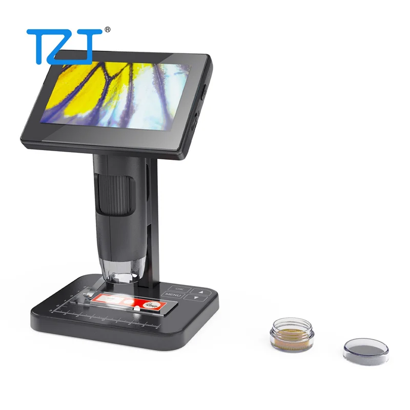 

TZT MS03 8000X Digital Microscope Electron Microscope Cell Microscope 5" Touch Screen for Jewelry Repair