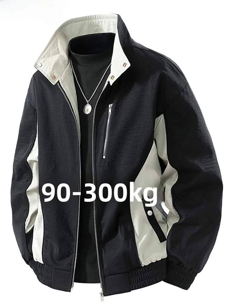 

Мужская рабочая куртка Mochao большого размера с воротником-стойкой, весна-осень, новая, свободная, универсальная, повседневная, модная, ветрозащитная, цветная...