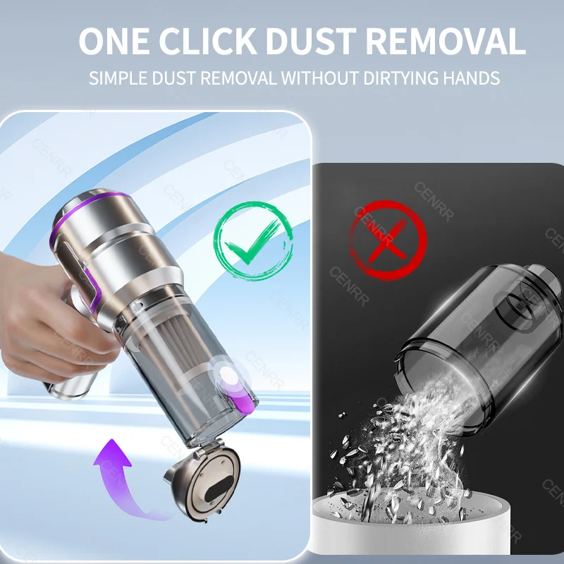 Car Vacuum Cleaner Mini Powerful 998000PA Portable Home Appliance Handheld Blower  Vacuum Cleaner for Car Cleaner