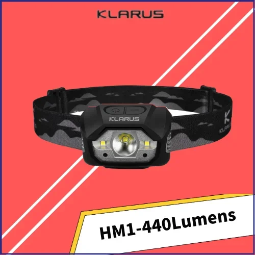 KLARUS HM1 Smart-Sensing Headlamp 440Lumen High-Output USB Rechargeable Headlight Built-in 1800mAh li-ion battery Lantern