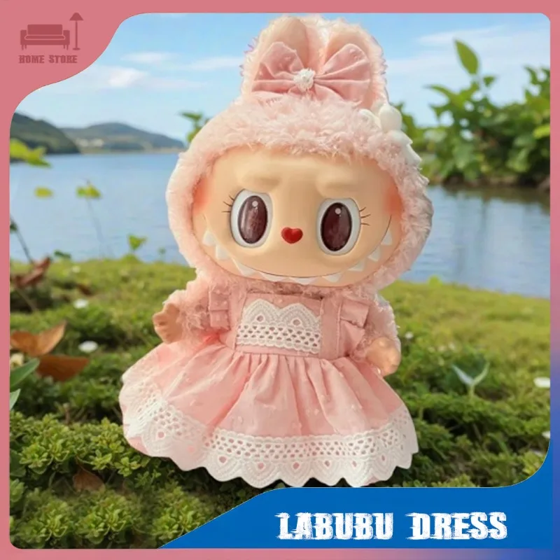 

Очаровательное милое платье, наряд для куклы Labubu 38 см, комплект одежды, милая одежда в стиле принцессы, подарки, аксессуары, комплект одежды