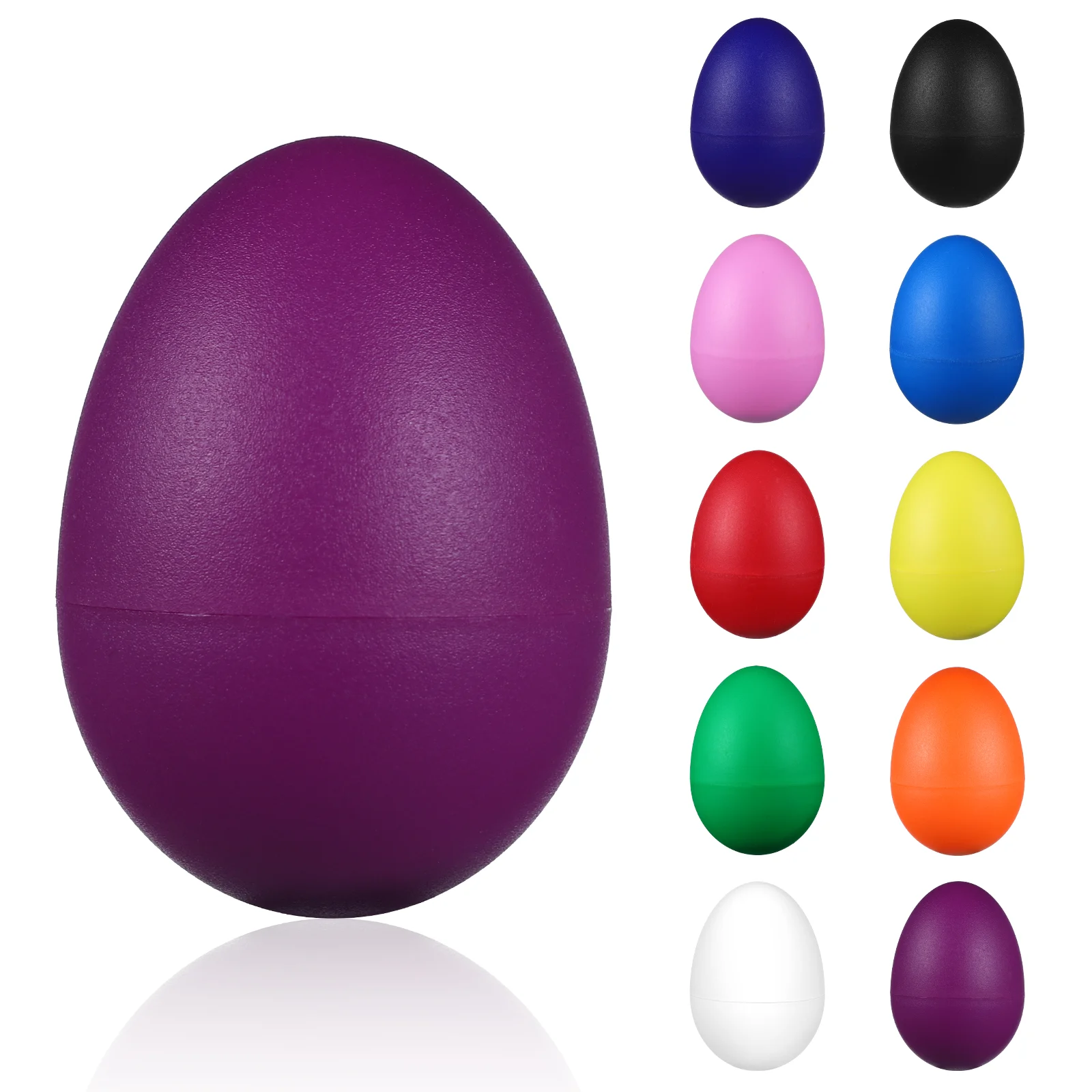 20 Pcs Plastic Sand Maracas Shaker Balls Rich Colors Lightweight Musical Educational Toys Percussion