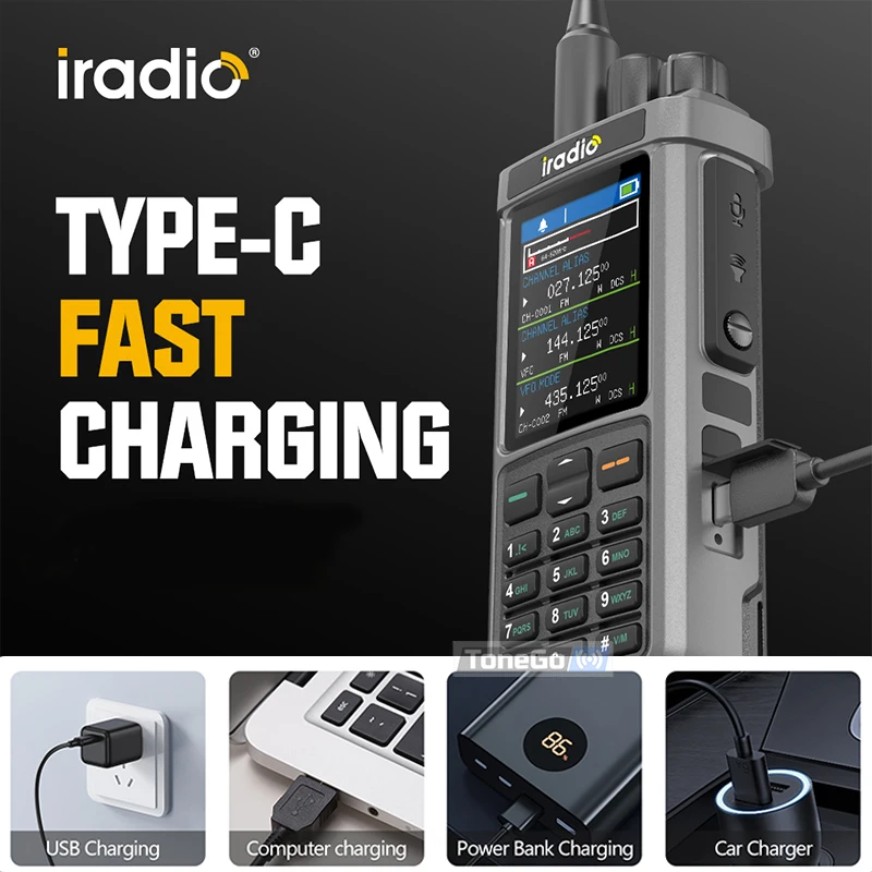 Iradio UV-98 PLUS 10W Walkie Talkie Full Band GPS(Optional) Ham Radio USB LSB CW CB LW MW SW SSB Cross Band Repeaper 1024CH FM