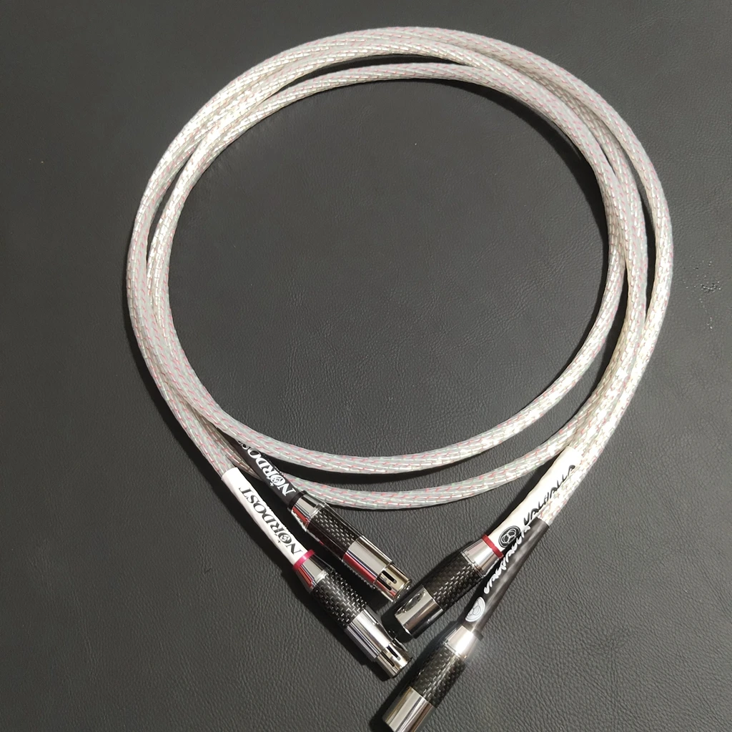 Brand New NORDOST Valhalla 7N Silver Balanced Interconnect Cable With Top Grade Carbon Fiber XLR Plug Male to Female Audio line