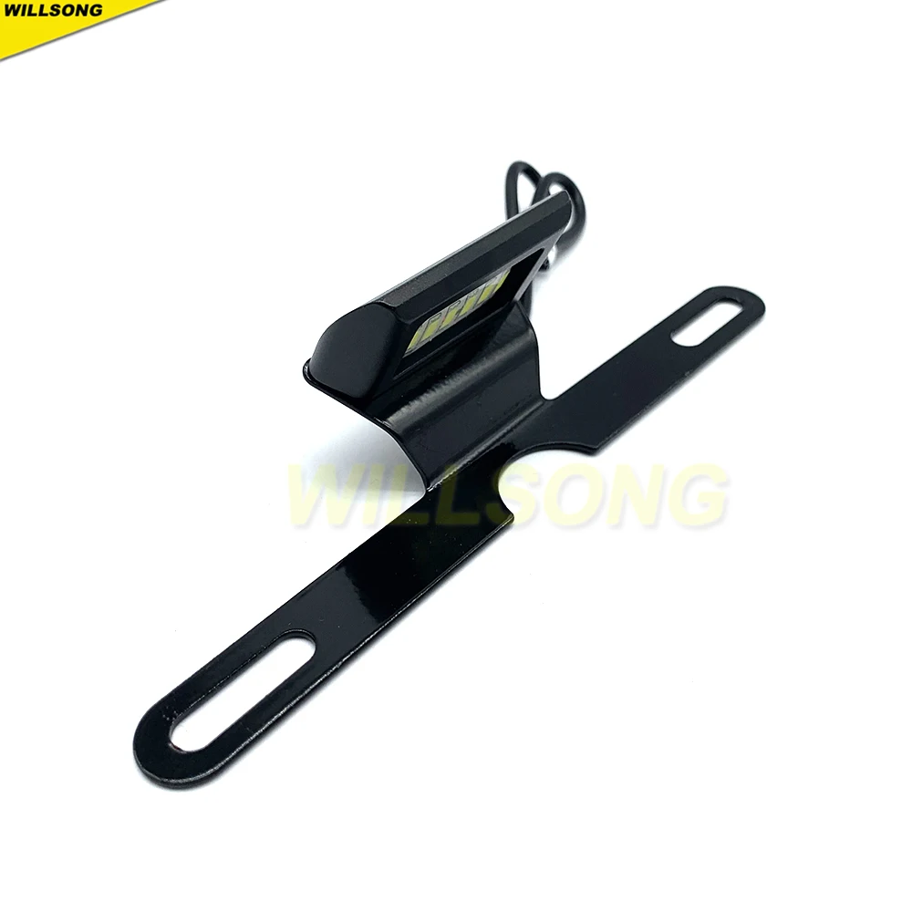 Uniwersalny uchwyt tablicy rejestracyjnej rama LED Light akcesoria motocyklowe czฤลci