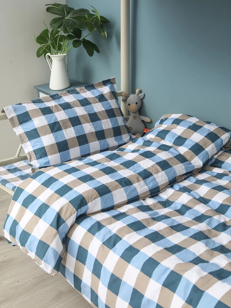 

Pure Cotton Student Dormi Bedding Set Six Pieces Quilt Cover eet Pillowcase Mattr Cover Blanket Pillow Core Simple S...