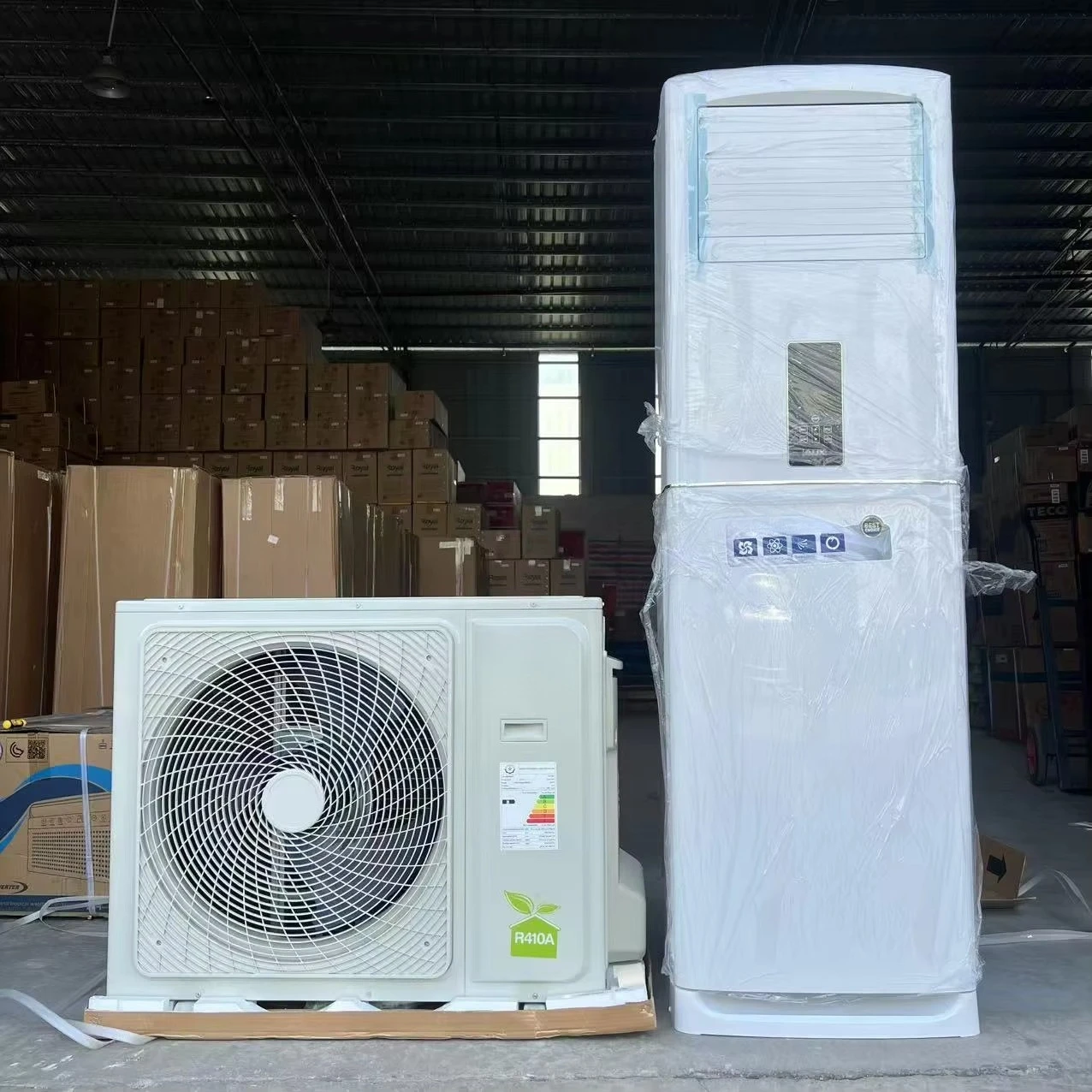 

Напольный кондиционер T3 Tropical 36000 BTU 24000 BTU TURBO, сверхмощный, охлаждение и обогрев, 220В, R410A, 4-стороннее распределение воздуха, высшее качество