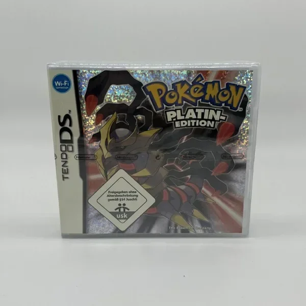 New Sealed Pack Pokemon Platin-Edition Game Cartridge Video Game Console Card NOE German Language with Box and Manuals for NDS