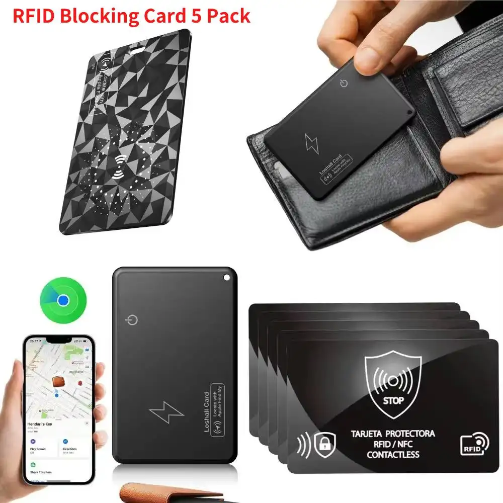 

5 шт. RFID-блокирующая карта NFC дебетовая кредитная карта защита паспорта для мужчин и женщин