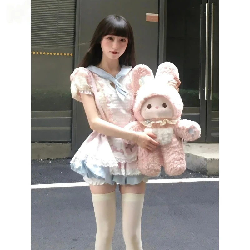 30/60cm Kawaii Super Soft Rabbit Plu Doll Pillow S Buddy Children's Doll Birthday Gift Cute Cartoon Image Fabric Toy for Girls