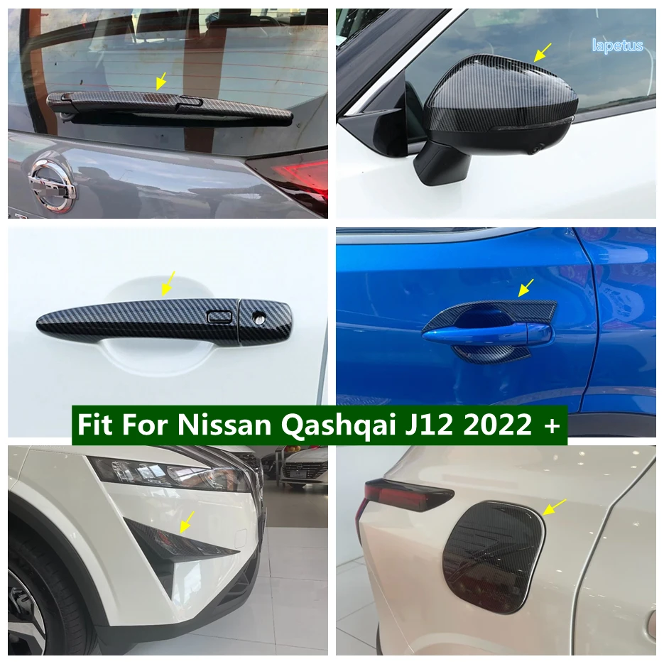 

Car Front Fog Lamp Light Eyelid Rear Window Wiper Outside Door Handle Bowl Cover Trim Fit For Nissan Qashqai J12 2022 2023 2024