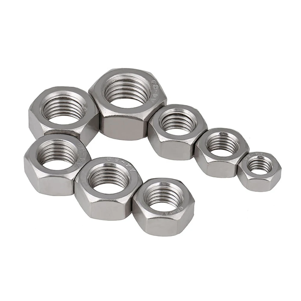 Weiyi DIN934 GB6170 Sechskantmuttern 0 # -80 bis 12 # -24 1/4-20 bis 3/4-10 UNC/UNF/BSW Gewinde Sechskantmutter aus Edelstahl SUS304 – Detail 4