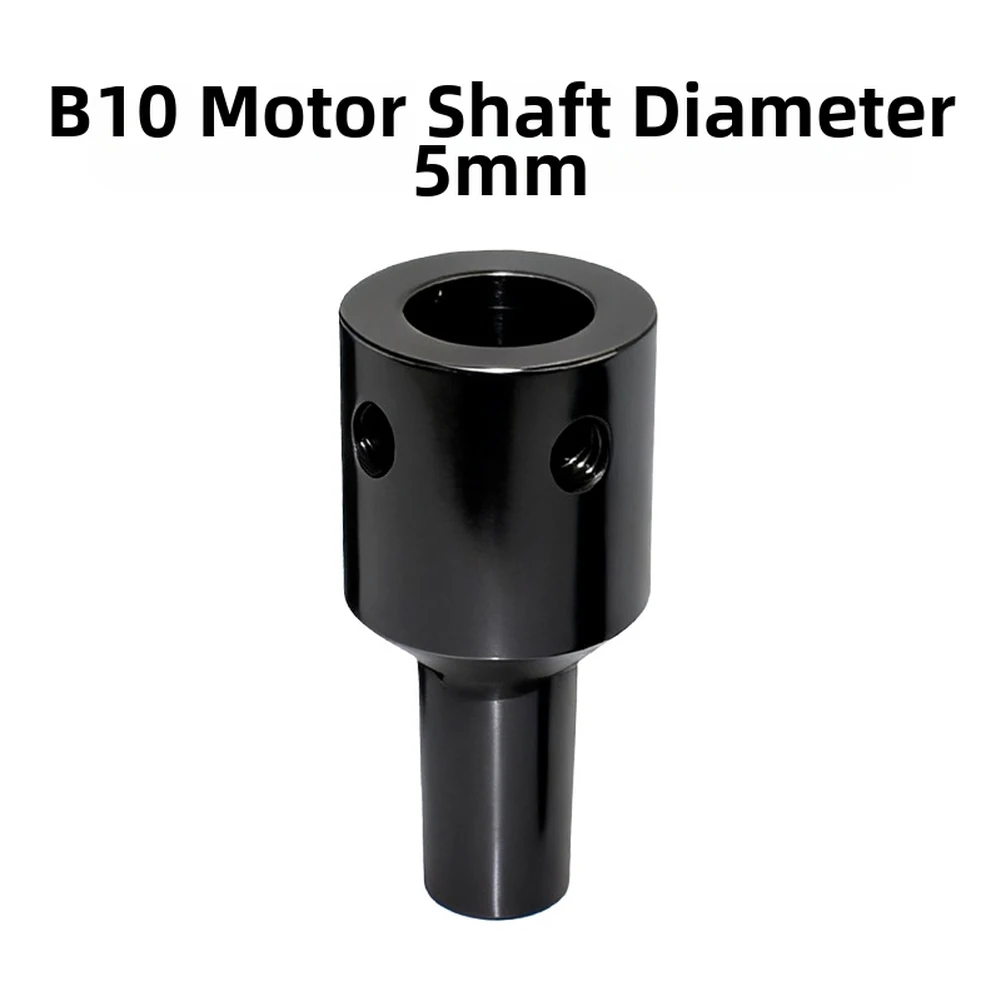 B10 Drill Chuck Connector with Side Hole Fastening for Motor Shaft Mounting in Workshop Milling and Drilling Applications