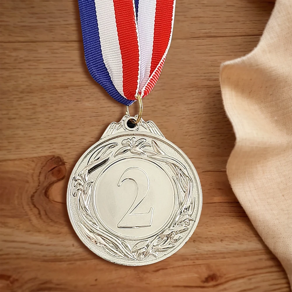 5 سنتيمتر الذهب/الفضة/البرونزية ميدالية جائزة ميداليات مع شريط الرقبة الطلاب مكافآت الميداليات المنافسة لعرض المواهب سباق الحفلات