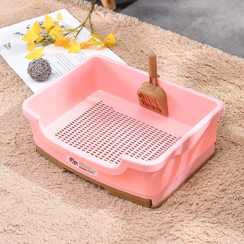 Drawer Style Pet Trainer Tray Cat Litter Box Anti-Splashing Kitten Dog Rabbit Plastic Toilet Bedpan Cleaning Supplies Cat Bedpan